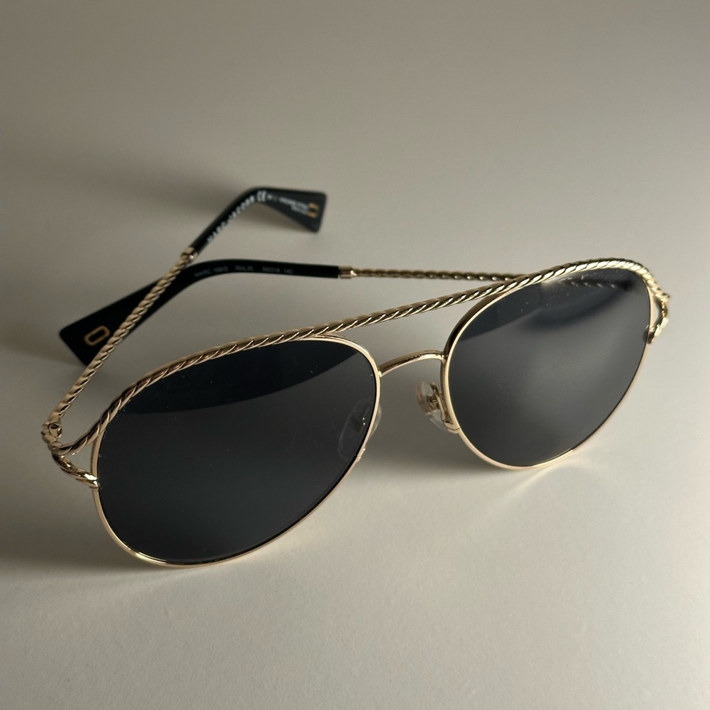 Gold Aviator Sunglasses